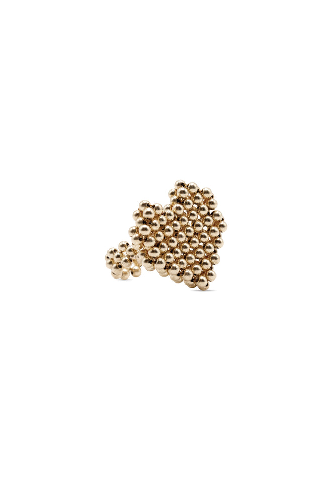 Pas de Marque | Gold-filled ring Cœur Soufflé