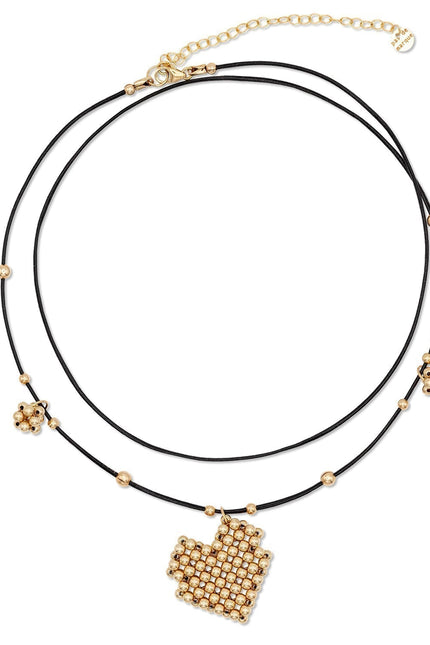 Pas de Marque | Gold-filled choker Cœur Soufflé