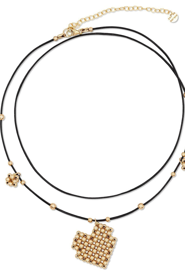 Pas de Marque | Gold-filled choker Cœur Soufflé