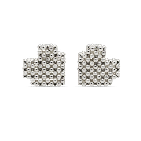 Pas de Marque | 925 sterling silver earrings Cœur Soufflé