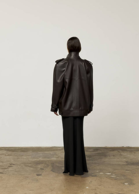 Kolosova | Chocolate Double-Breasted Jacket