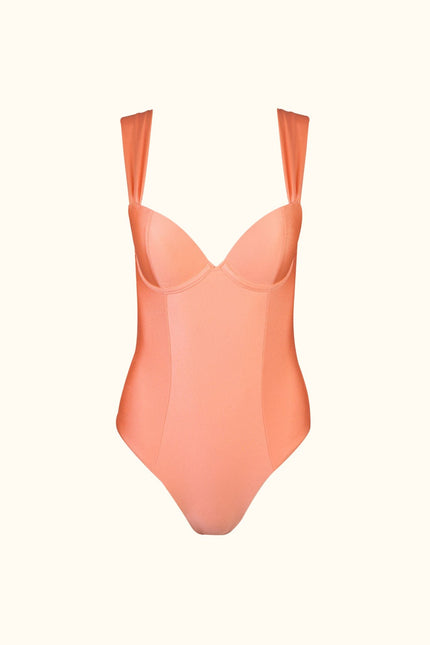 Say no more I Magnolia Peach Push Up One Piece