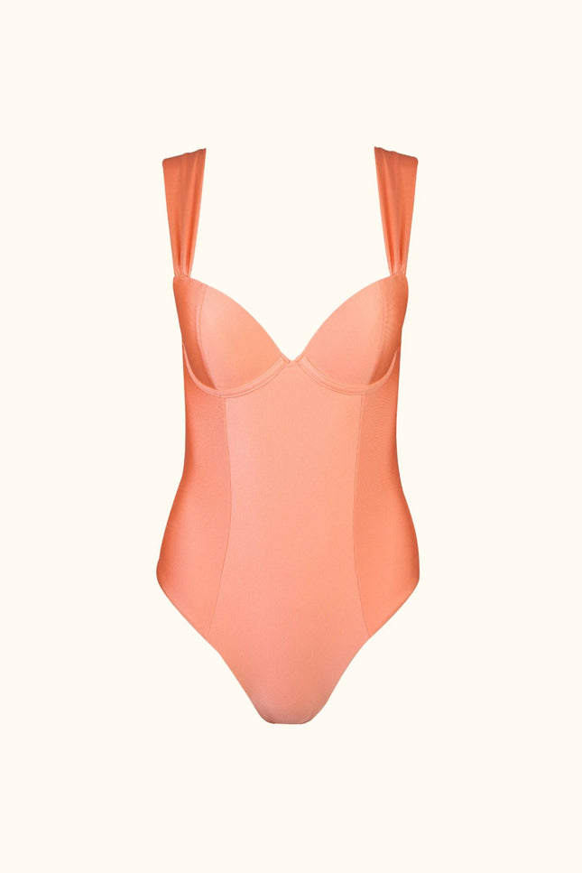 Say no more I Magnolia Peach Push Up One Piece