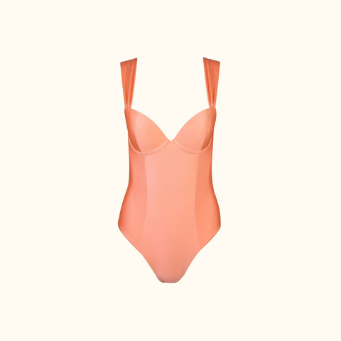 Say no more I Magnolia Peach Push Up One Piece