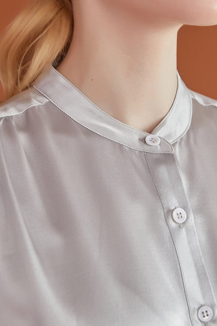 Soft Strokes Silk | Bluzka z kołnierzykiem Aeverie