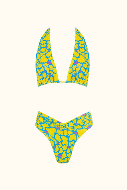 Say no more | Jadie Halter Bikini Top Double Faced