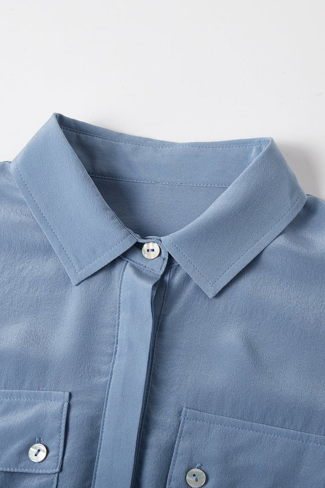 Soft Strokes Silk | Long Sleeve Elva Blouse