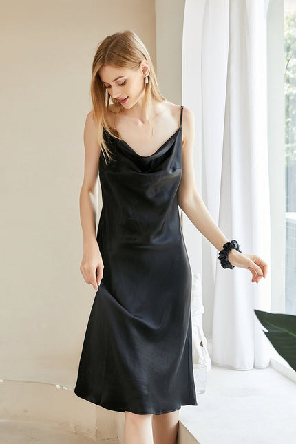 Soft Strokes Silk | Rebirth of Venus Slip Midi Dress