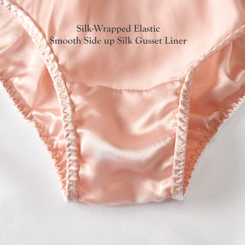 Soft Strokes Silk | Baby Pink Float Bikini Panties