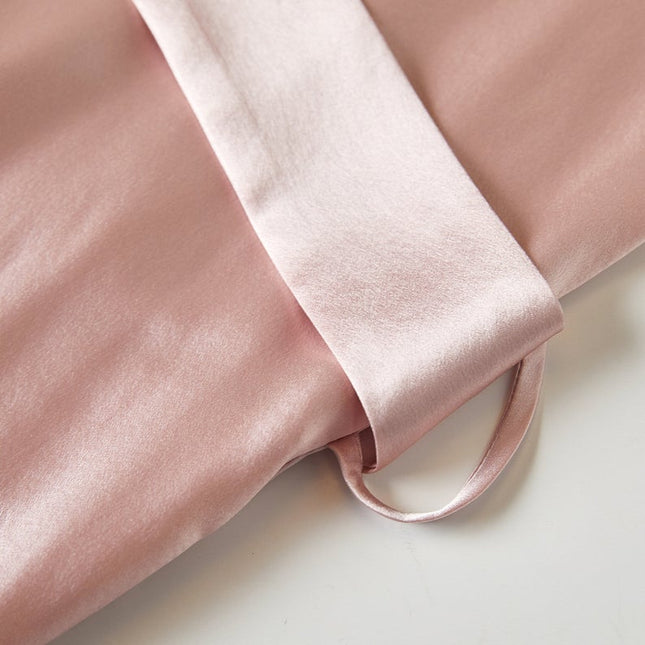 Soft Strokes Silk | Pasithea Baby Pink Kimono Robe