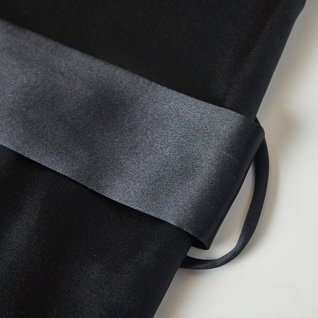 Soft Strokes Silk | Pasithea Black Kimono Robe