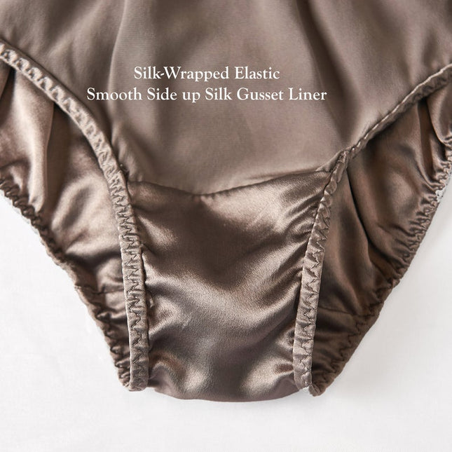 Soft Strokes Silk | Taupe Float Bikini Panties