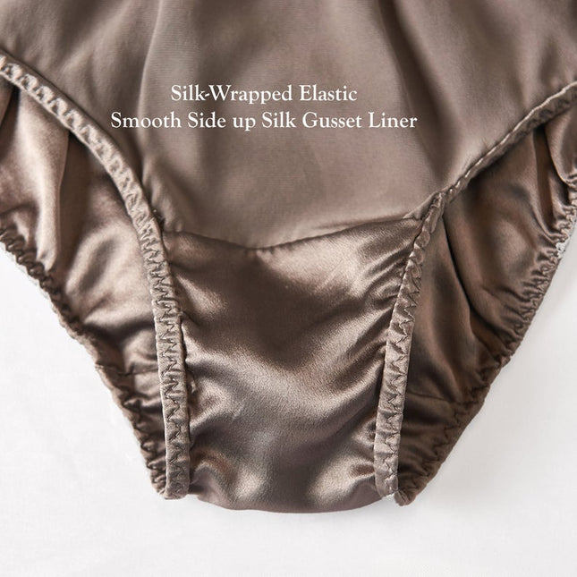 Soft Strokes Silk | Taupe Float French Cut Panties