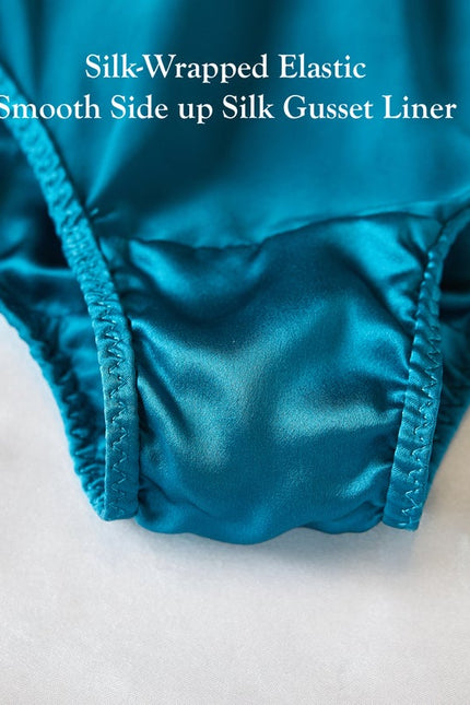 Soft Strokes Silk | Turquoise Float Bikini Panties
