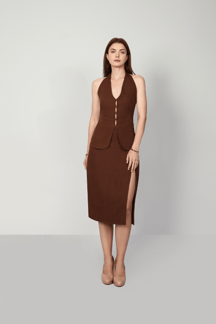 Muda Clothing | Top Veronica brązowy