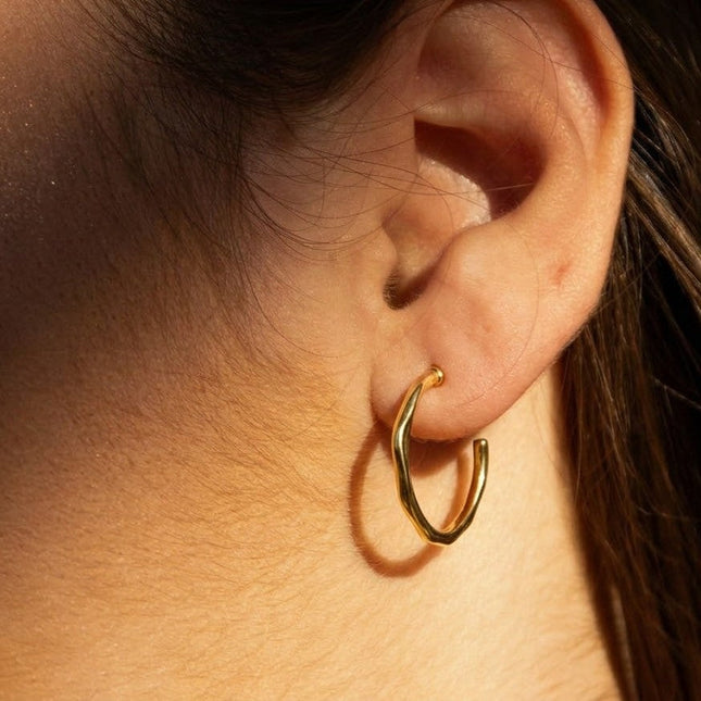 Arvino | Classic Hoop Earrings In 925 Sterling Silver