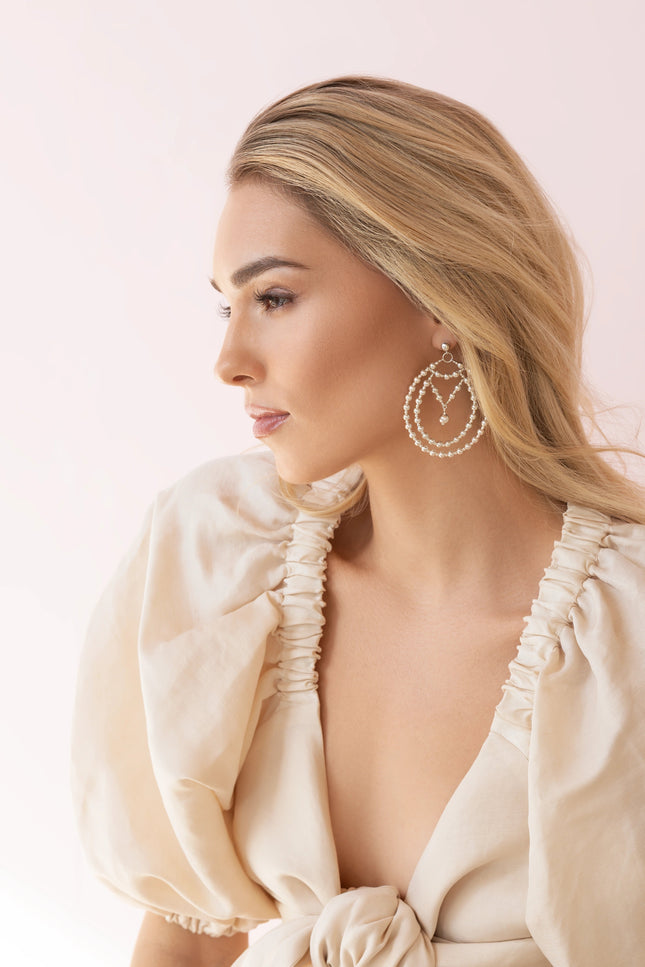 Pas de Marque | 925 sterling silver earrings La Goutte