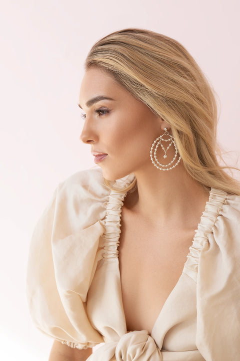 Pas de Marque | 925 sterling silver earrings La Goutte