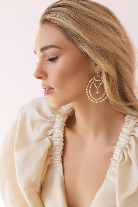 Pas de Marque | 925 sterling silver earrings La Goutte