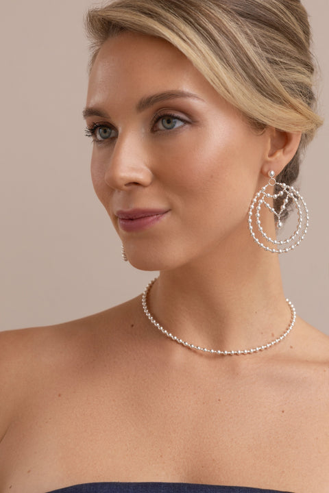 Pas de Marque | 925 sterling silver earrings La Goutte