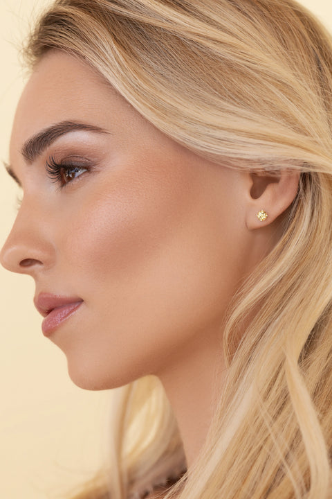 Pas de Marque | Rose quartz single single earring Clou