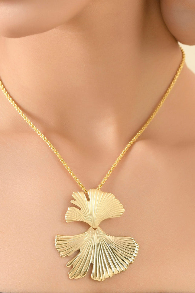 Arvino | Ginkgo Duo Leaf Necklace