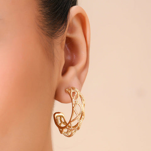 Arvino | Kolczyki koła z koronki filigranowej