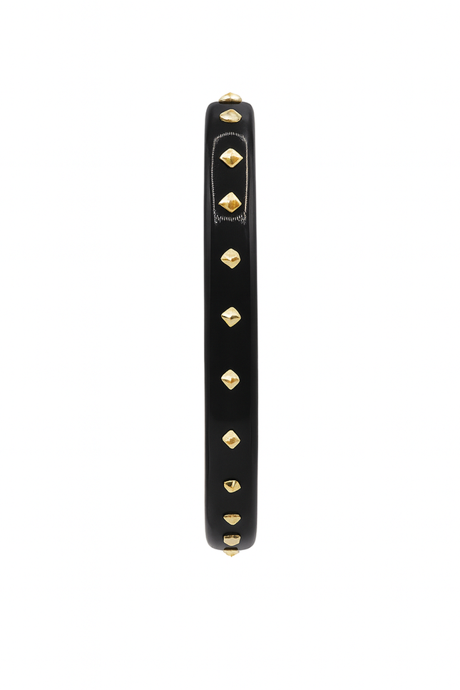 Michael Nash Jewelry | Clementine Studded Black Resin Bangle