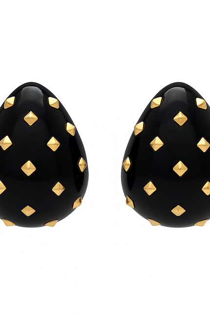 Michael Nash Jewelry | Kolczyki Maristella Black Studded