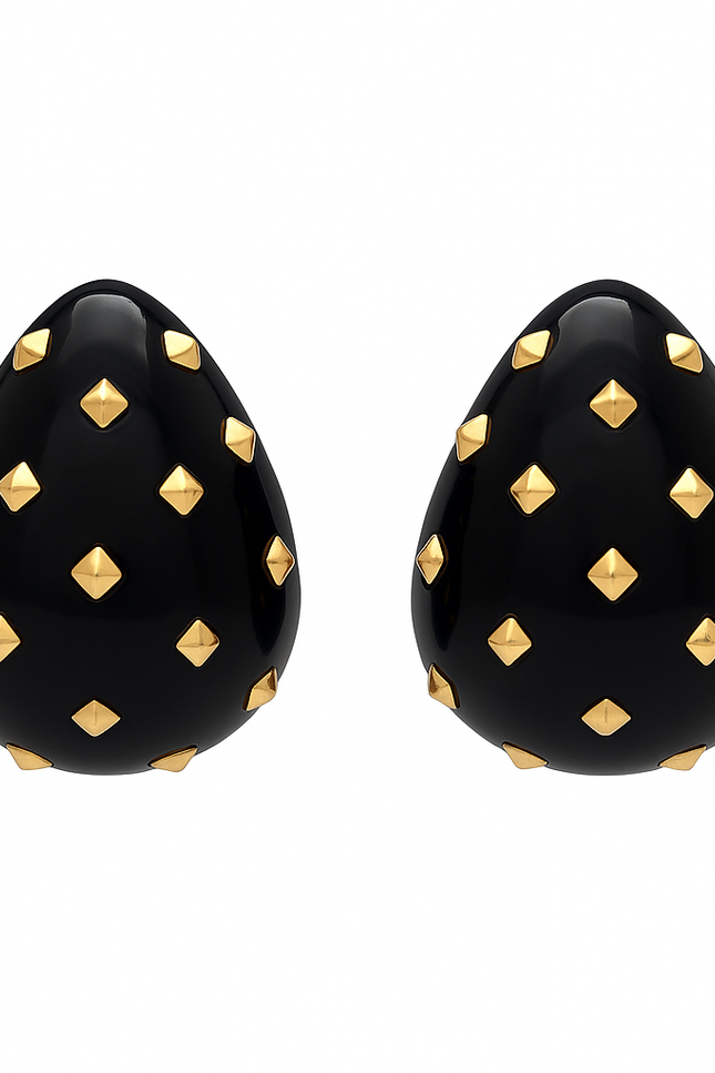 Michael Nash Jewelry | Kolczyki Maristella Black Studded