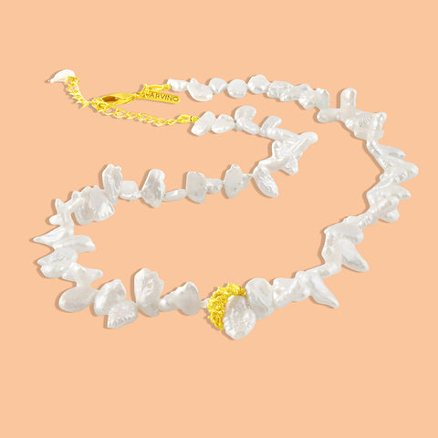 Arvino | Elongated Pearl Riviere Chain necklace