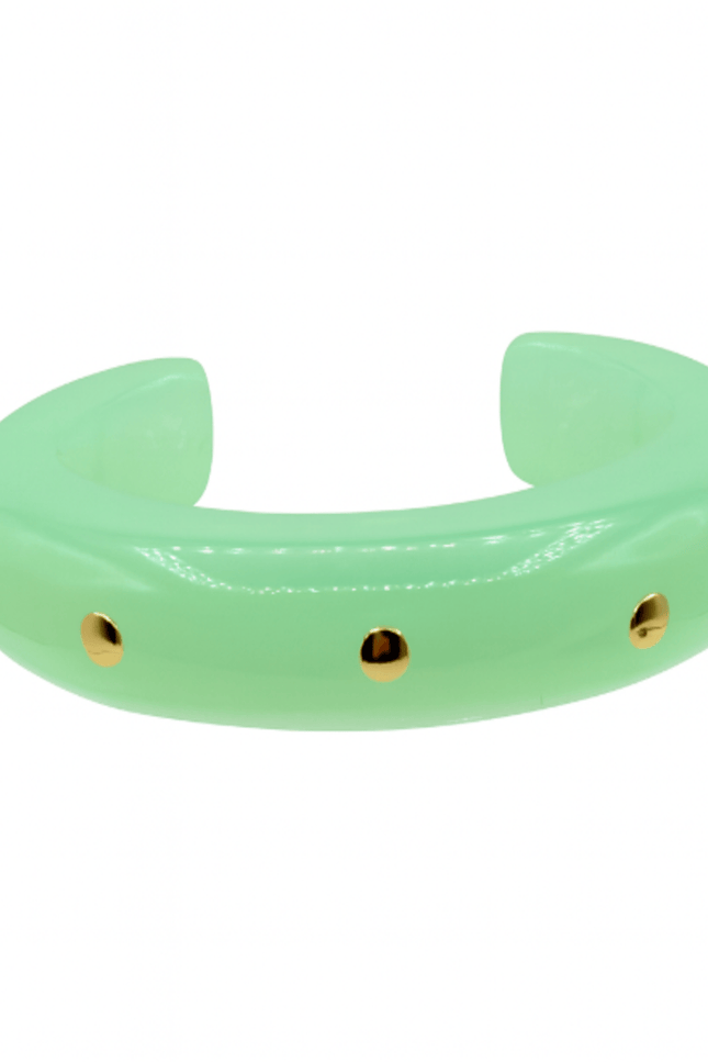 Michael Nash Jewelry | Ingrid Jade Gold Studded Cuff
