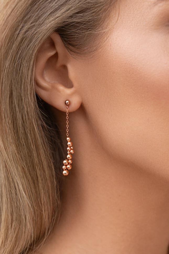 Pas de Marque | Rose gold-filled earrings La Babiole