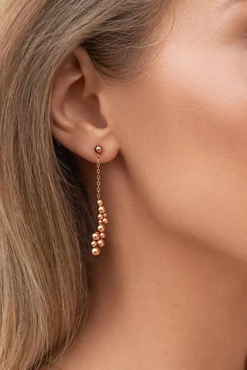 Pas de Marque | Rose gold-filled earrings La Babiole