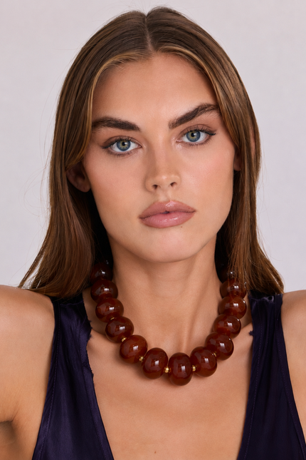 Michael Nash Jewelry | Vivienne Tortoise Resin Necklace