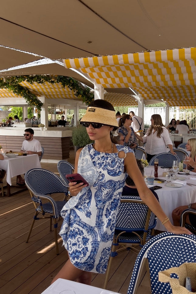 Five p.m. | Sukienka mini Paros Positano niebieska
