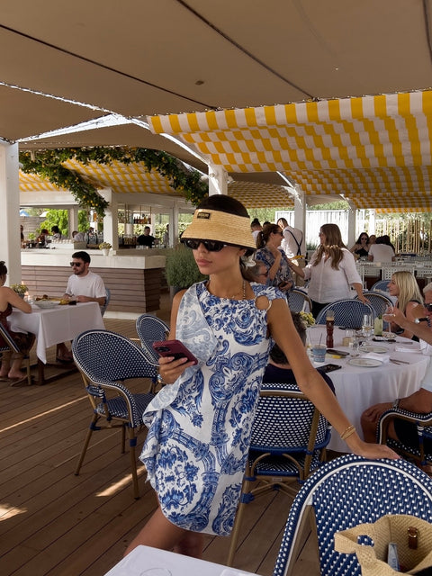 Five p.m. | Paros Positano Mini Dress blue