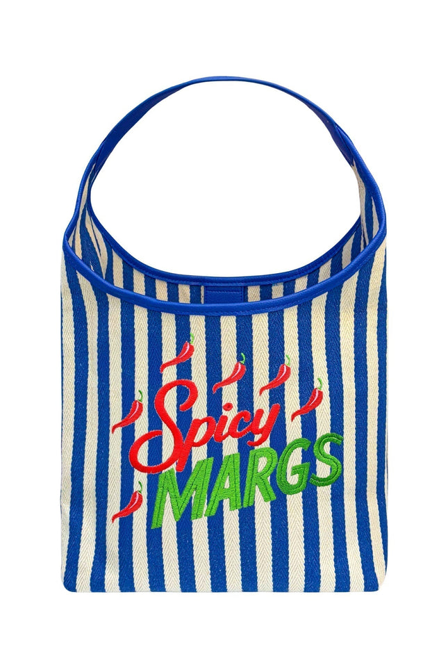 Lilly Loves | Blue Spicy Margs Striped Bag