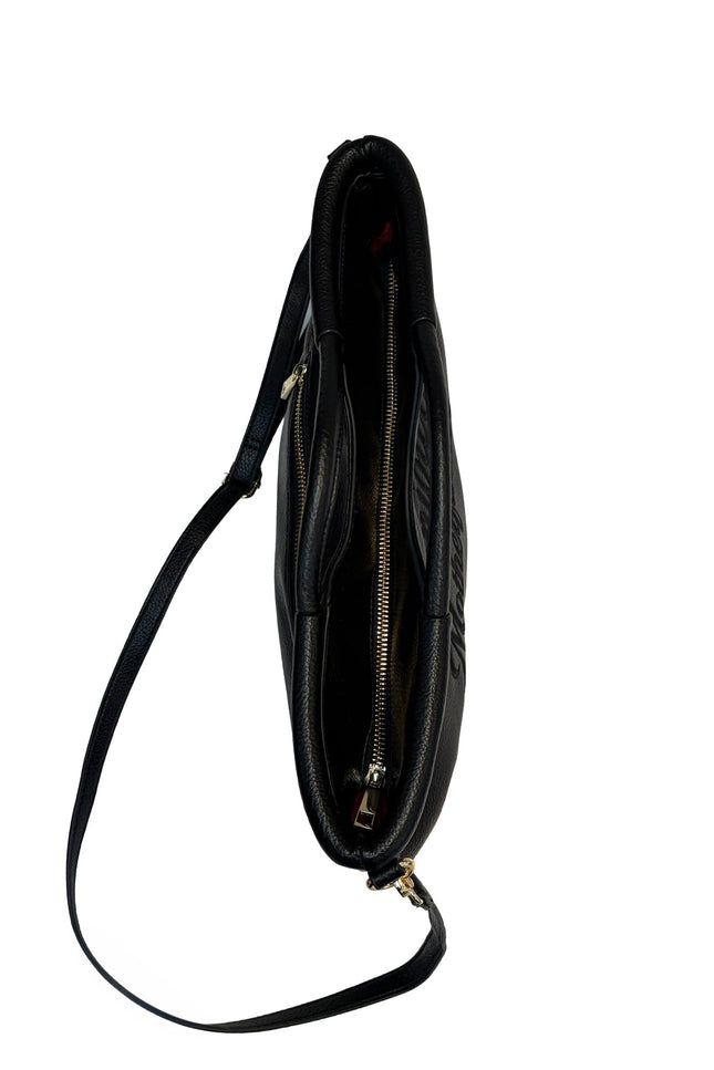Lilly Loves | Chic Happens Black Vegan Leather Clutch