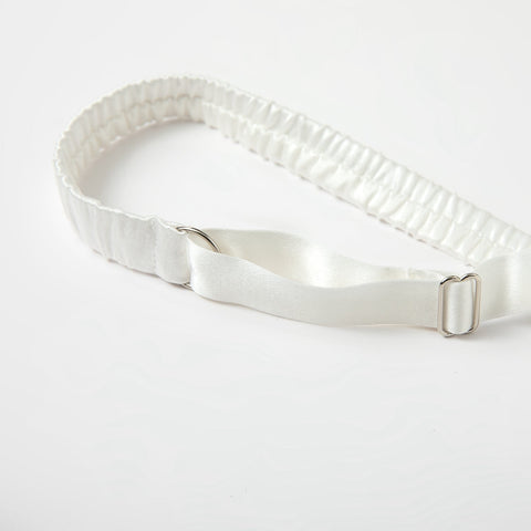 Soft Strokes Silk | Pearl White Handmade Bralette Bra