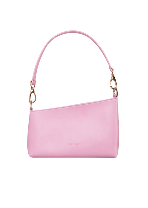 Estimon | Shoulder bag Sliced Baguette corn leather pink