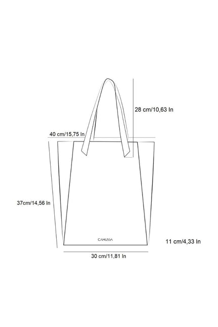 Canussa | Torba tote The Basic czekoladowa