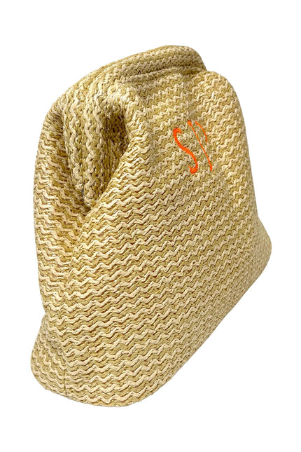 Lilly Loves bespoke beach pouch made of fabric, compact size ideal for storing small essentials during seaside outings.