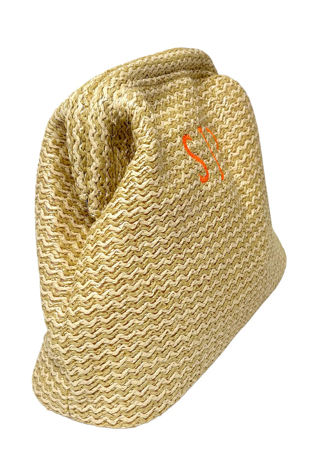 Lilly Loves bespoke beach pouch made of fabric, compact size ideal for storing small essentials during seaside outings.