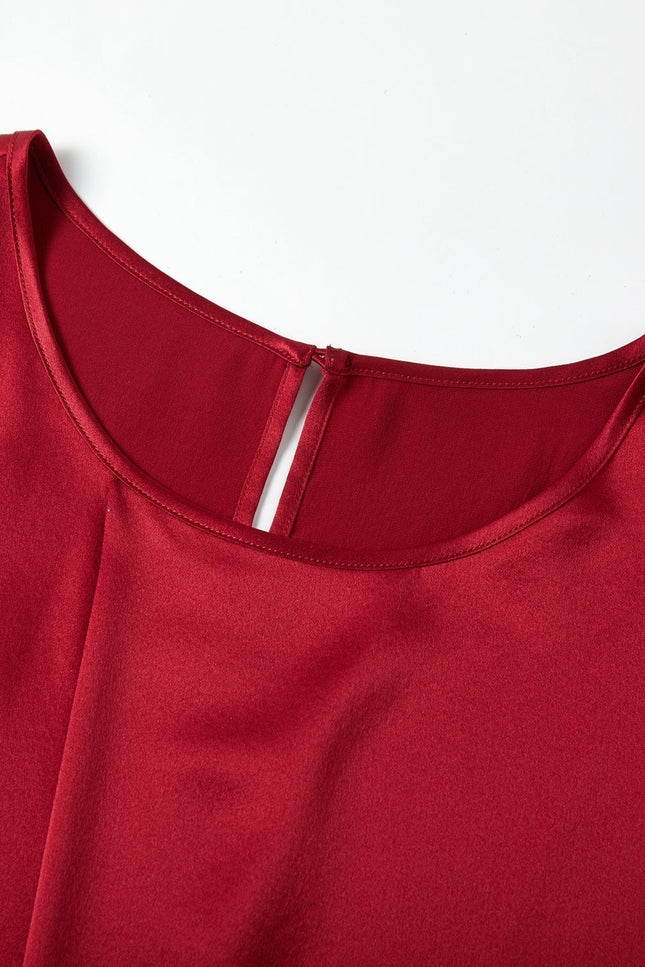 Soft Strokes Silk | Sleeveless Cropped Blouse Denna
