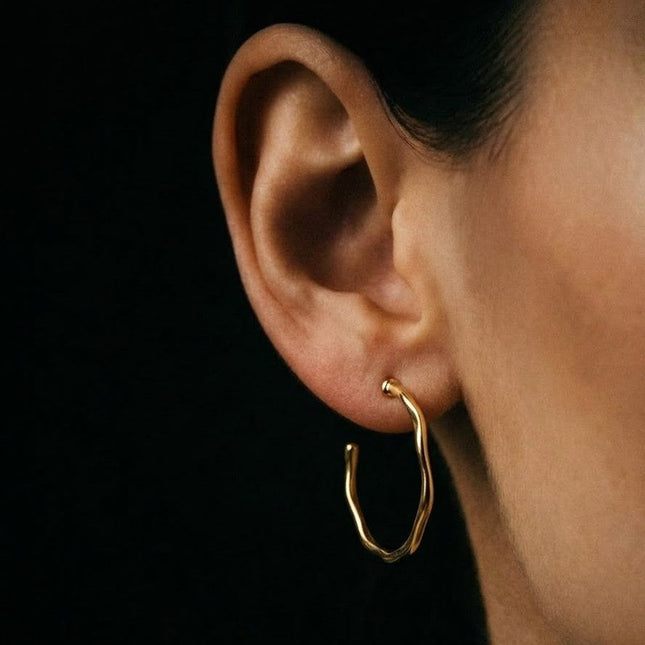 Arvino | Classic Hoop Earrings In 925 Sterling Silver
