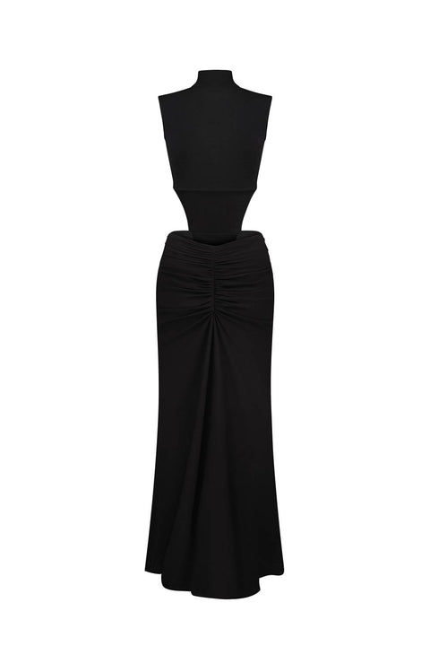 Kolosova | Black And White Maxi Dress