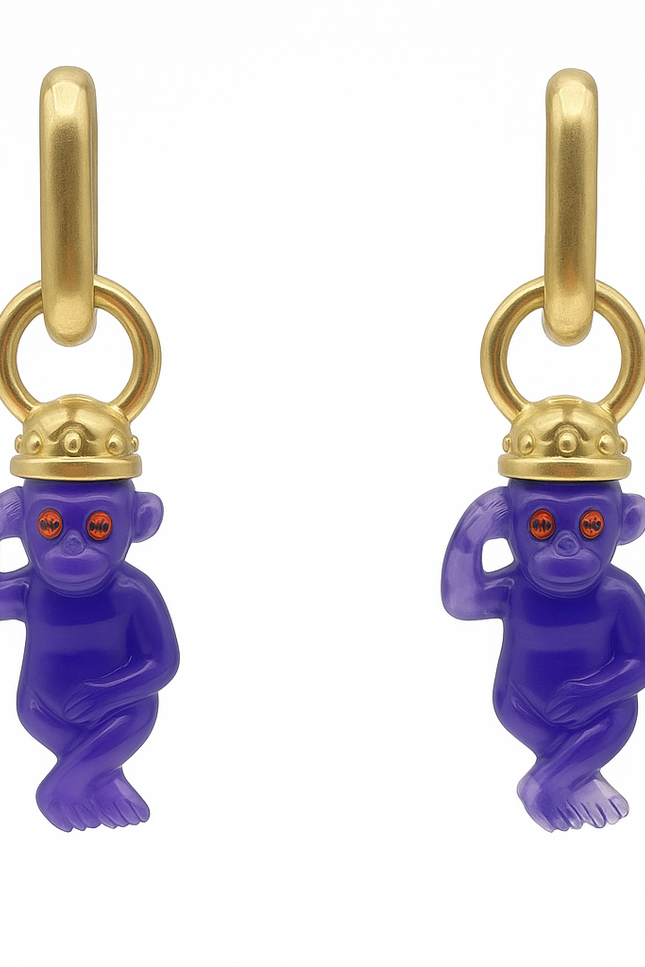 Michael Nash Jewelry | Kolczyki Monkey