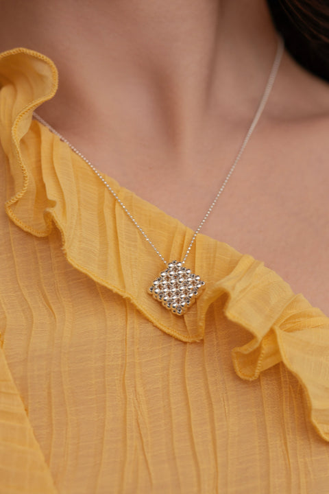 Pas de Marque | Naszyjnik ze srebra próby 925 Le Rhombe