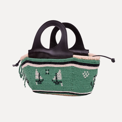 Entrudo | Koszyk Caxinas Mini zielony